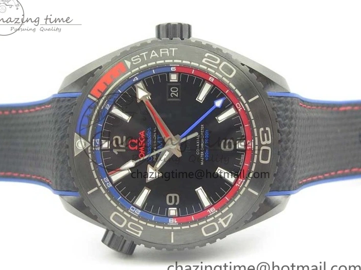 0318 BestValue Planet Ocean 45.5mm ETNZ “Deep Black” Real Ceramic VSF 1:1 Best Edition on Black Nylon Strap A8906 Super Clone 7978